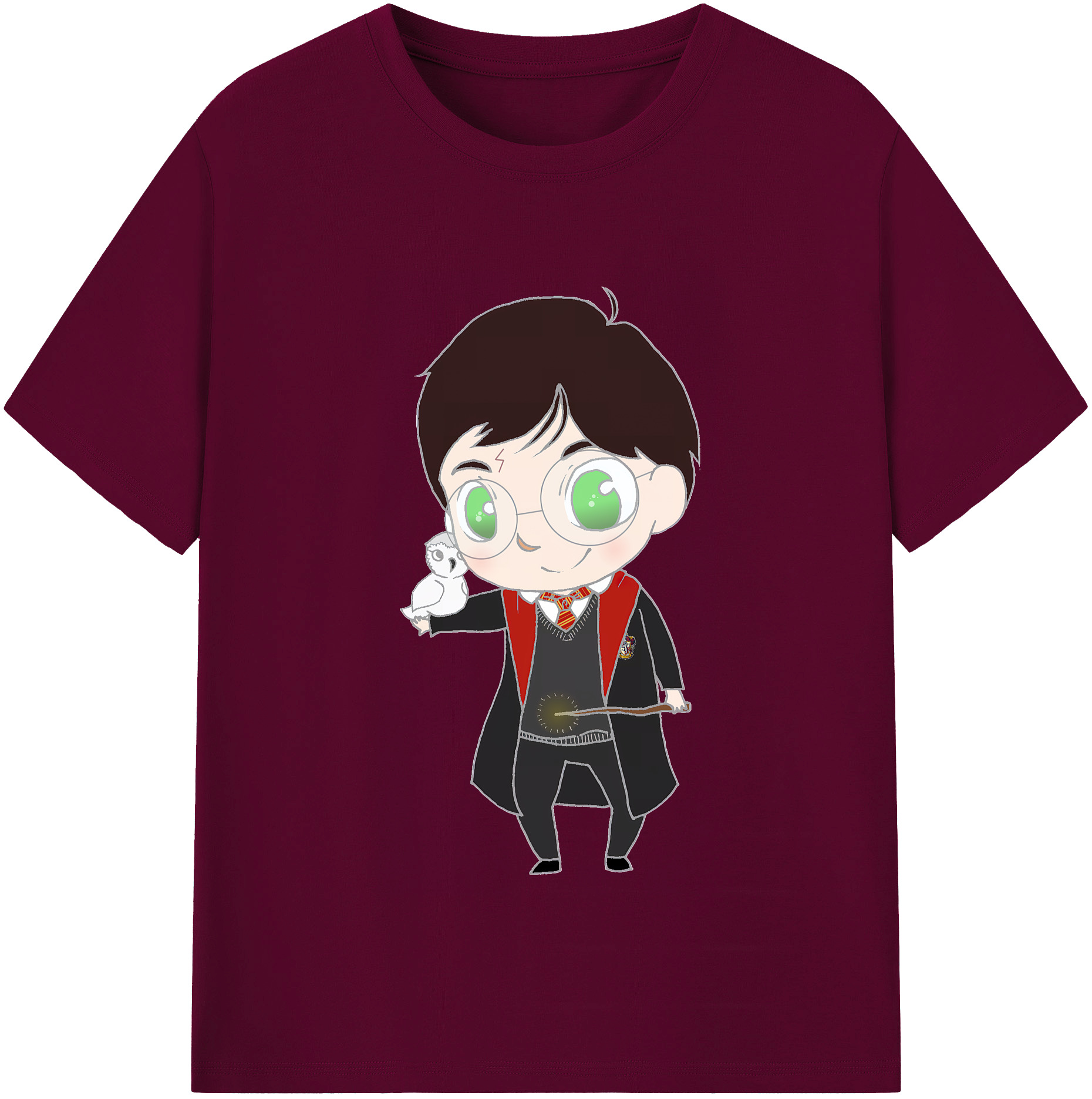 （画像用） Harry Potter ハリー・ポッターシリーズ レディースカジュアルプリントTシャツ（綿100％）